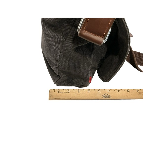 Augur Strauss And CO Messenger Mens Bag Distressed Brown/Gray Messenger Bag EUC - Picture 8 of 10